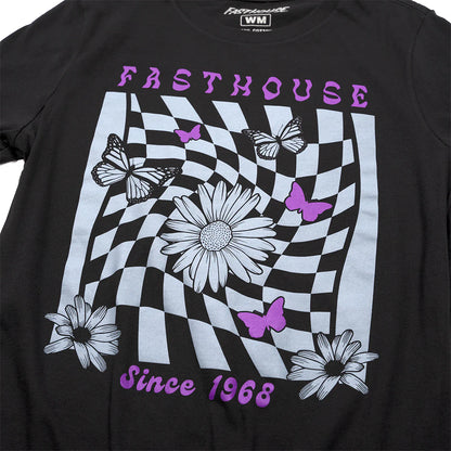 Fasthouse Whirl Tee - Womens - Black Mineral Wash