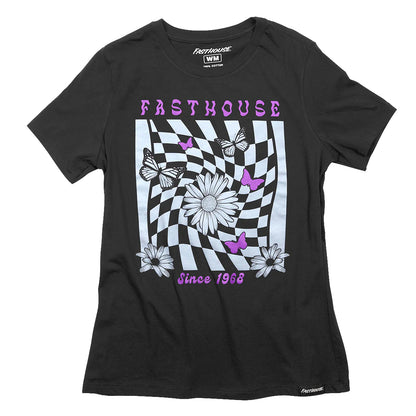 Fasthouse Whirl Tee - Womens - Black Mineral Wash