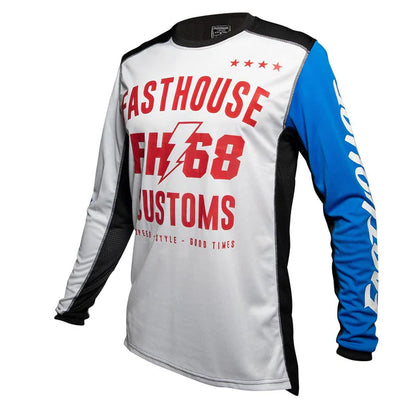 Fasthouse Worx 68 Jersey - White-Blue