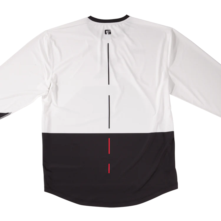 G-Form Pro-X4 Long Sleeve MTB Jersey - White-Black