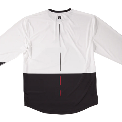 G-Form Pro-X4 Long Sleeve MTB Jersey - White-Black
