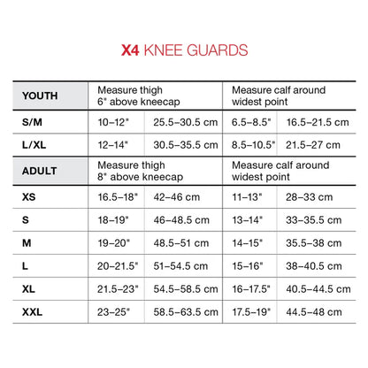 G-Form Pro-X4 Knee Guard - Youth - Black