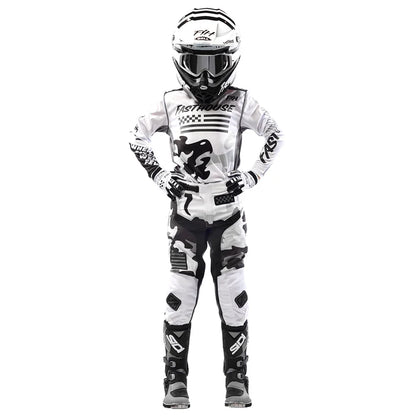 Fasthouse Grindhouse Riot Jersey - Youth - White-Black