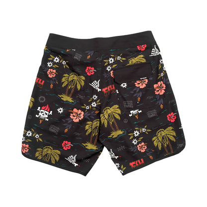 Fasthouse After Hours 3 Pocket Tribe Boardshort - Youth - Black