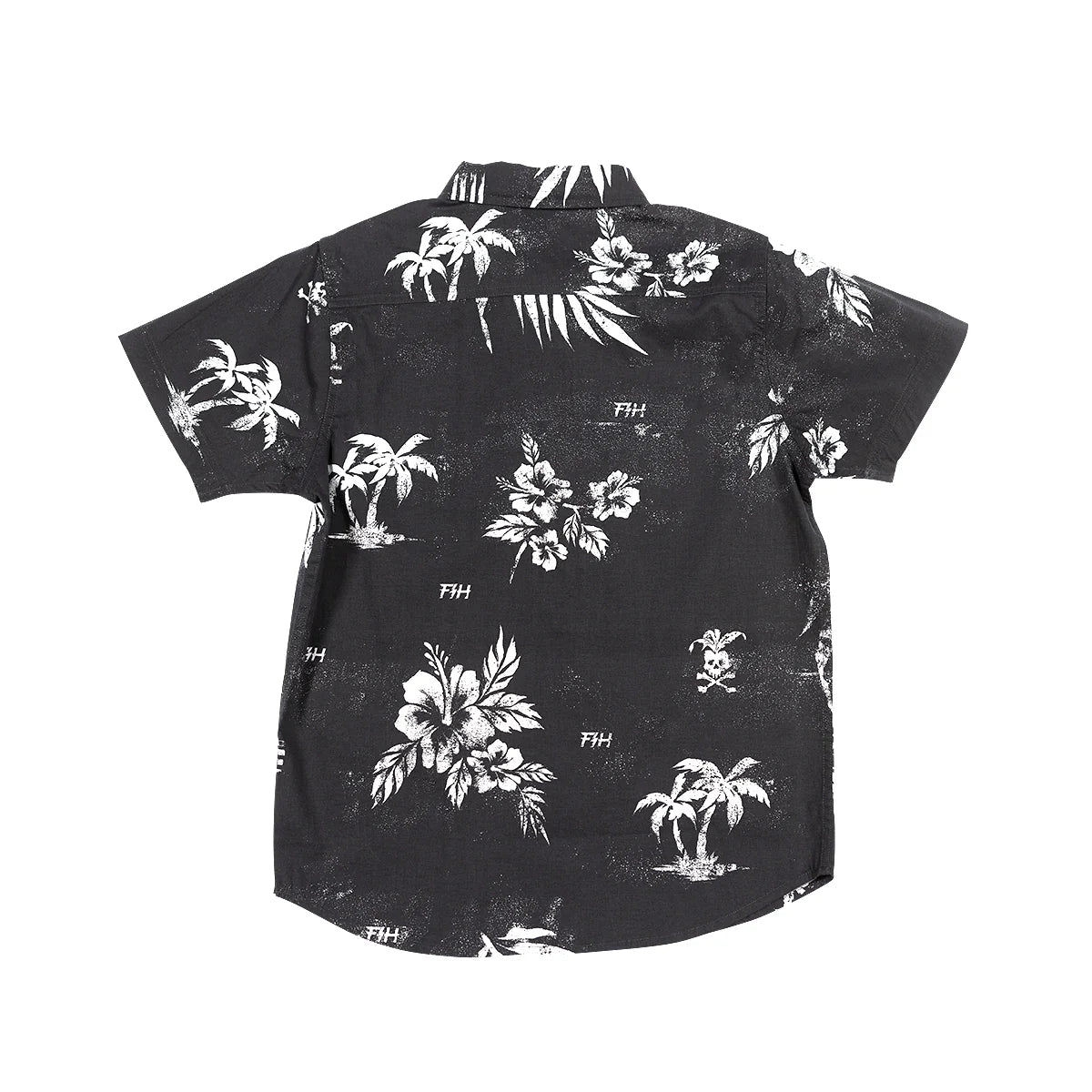 Fasthouse Alani Short Sleeve Button Up Shirt - Youth - Black