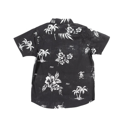 Fasthouse Alani Short Sleeve Button Up Shirt - Youth - Black
