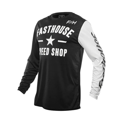 Fasthouse Carbon Jersey - Youth - Black-White