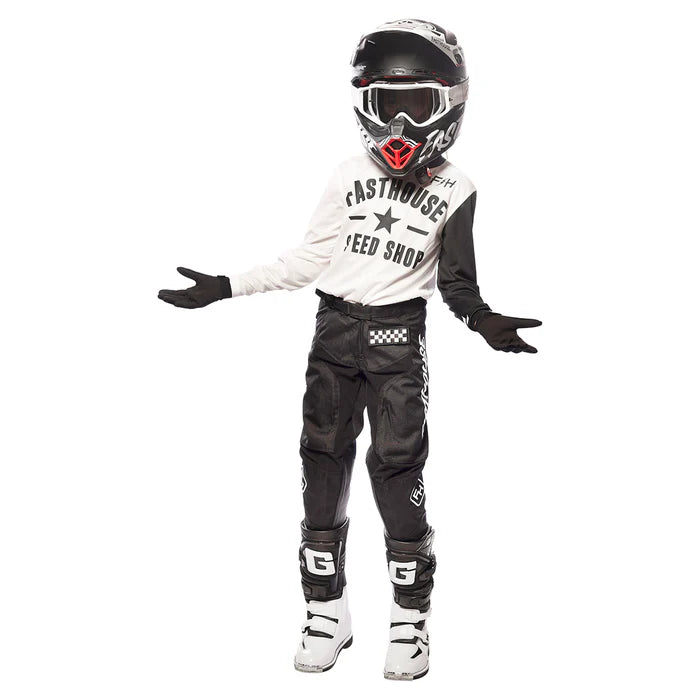 Fasthouse Carbon Jersey - Youth - White