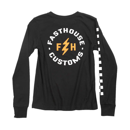 Fasthouse Easy Rider Long Sleeve Tee - Youth - Black