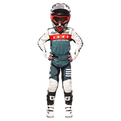 Fasthouse Elrod Astre Jersey - Youth - White-Slate