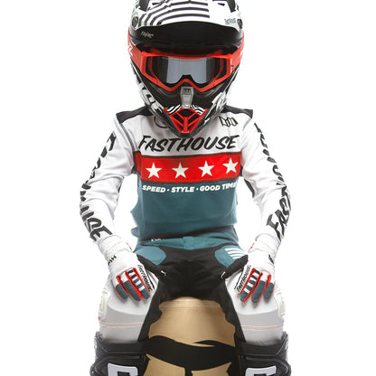 Fasthouse Elrod Astre Jersey - Youth - White-Slate