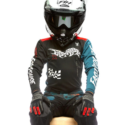 Fasthouse Grindhouse Bereman Jersey - Youth - Black-Infrared