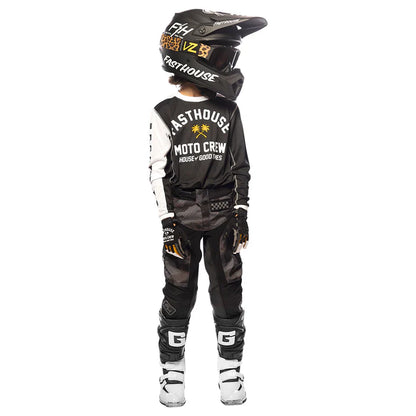 Fasthouse Grindhouse Haven Jersey - Youth - Black-White