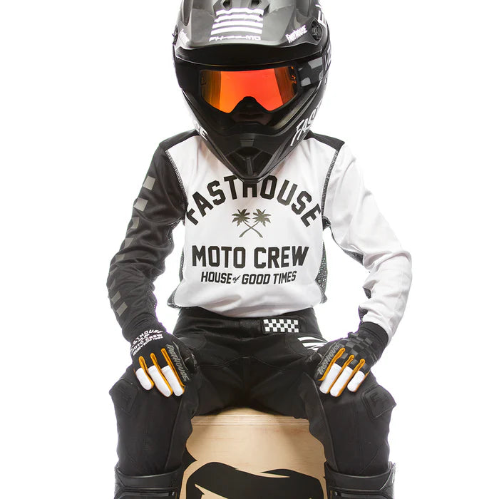 Fasthouse Grindhouse Haven Jersey - Youth - White-Black