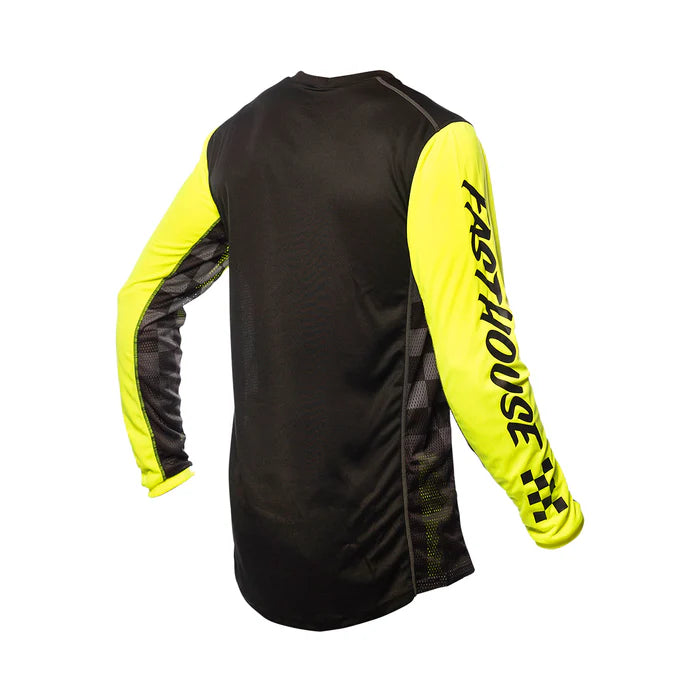 Fasthouse Grindhouse Omega Jersey - High Viz-Black