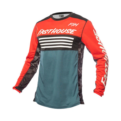 Fasthouse Grindhouse Omega Jersey - Youth - Red-White-Blue