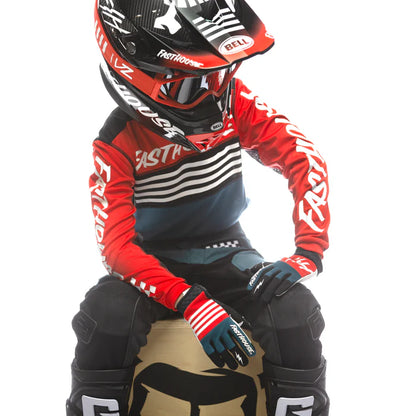 Fasthouse Grindhouse Omega Jersey - Youth - Red-White-Blue