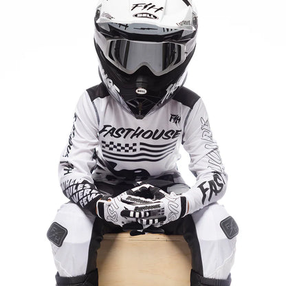 Fasthouse Grindhouse Riot Jersey - Youth - White-Black