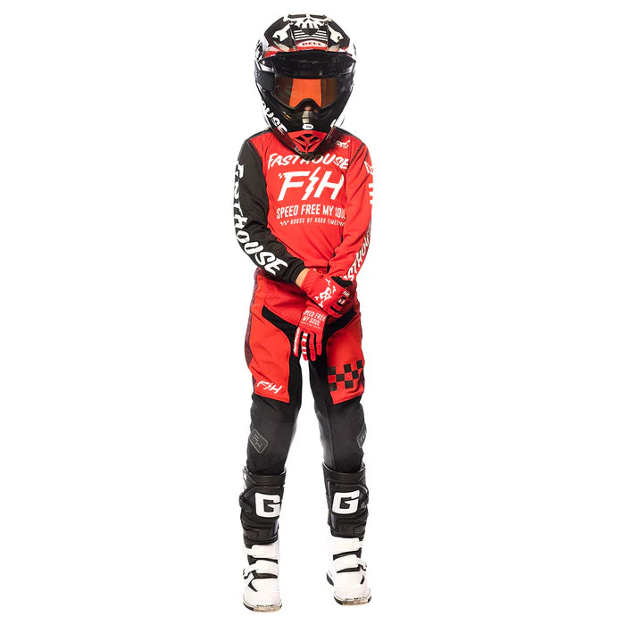 Fasthouse Speed Style Pant - Youth - Red-Black