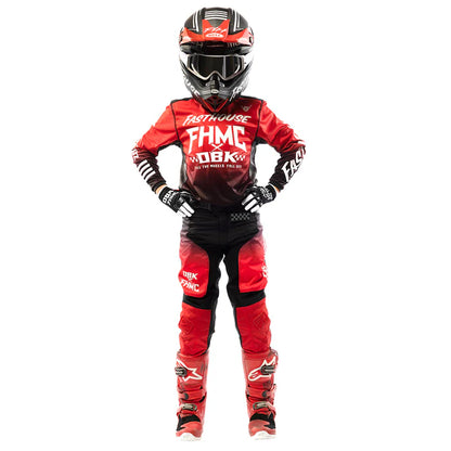 Fasthouse Grindhouse Twitch Pant - Youth - Black-Red