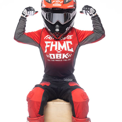 Fasthouse Grindhouse Twitch Jersey - Youth - Red-Black