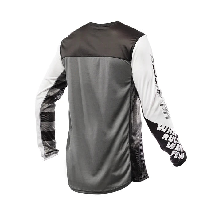 Fasthouse Grindhouse Riot Jersey - Youth - White-Black
