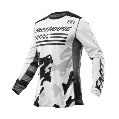 Fasthouse Grindhouse Riot Jersey - Youth - White-Black