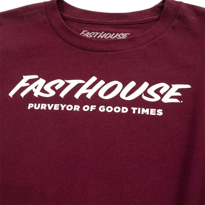 Fasthouse Logo Tee - Youth - Maroon