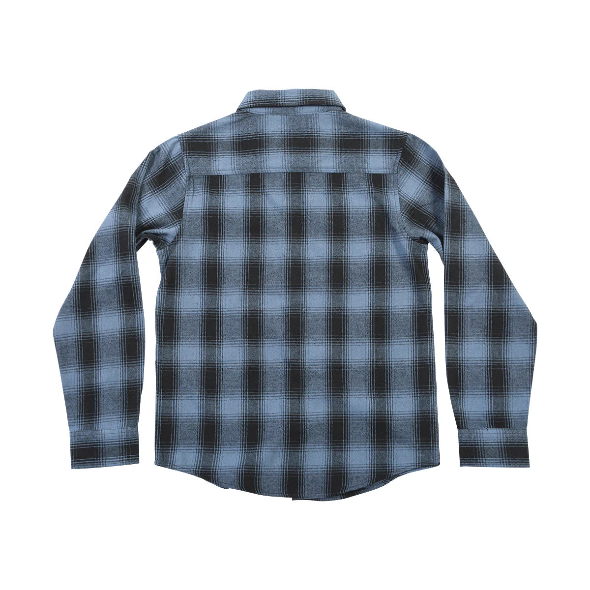 Fasthouse Saturday Night Special Flannel Shirt - Youth - Dust Blue-Black