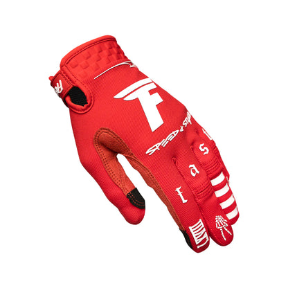 Fasthouse Burn Free Speed Style MTB Glove - Youth - Red