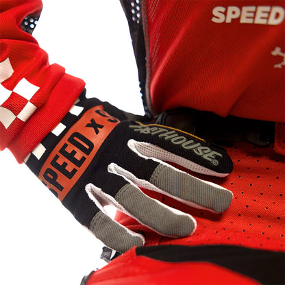 Fasthouse Speed Style Domingo Glove - Gray-Black