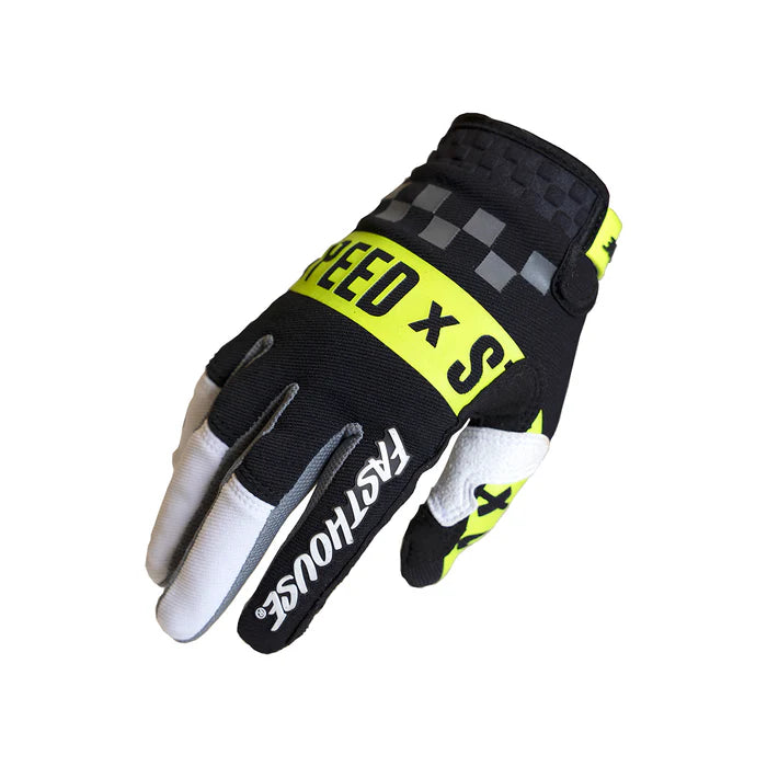 Fasthouse Speed Style Domingo Glove - Youth - White-Black