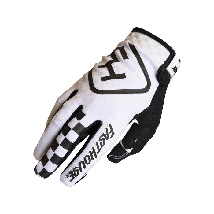 Fasthouse Speed Style Legacy Glove - Youth - White-Black