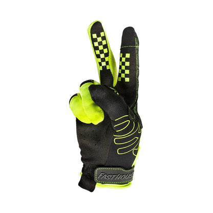 Fasthouse Speed Style Riot Glove - Youth - Black-Hi Viz