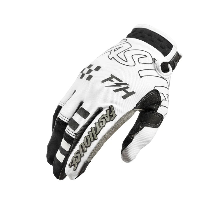 Fasthouse Speed Style Riot Glove - Youth - White-Black
