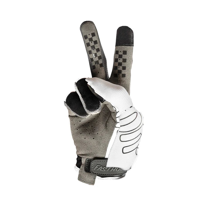 Fasthouse Speed Style Riot Glove - Youth - White-Black
