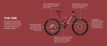 Santa Cruz Hightower Carbon 29 - R Kit - Matt Cardinal Red - 2024 - Display Model