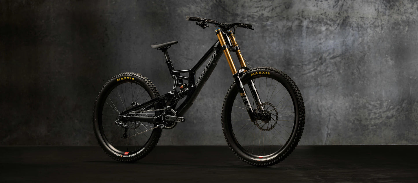 Santa Cruz V10 CC MX - DH S-Kit - Gloss Black Sparkle - 2024