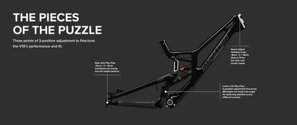 Santa Cruz V10 CC MX - DH S-Kit - Gloss Black Sparkle - 2024