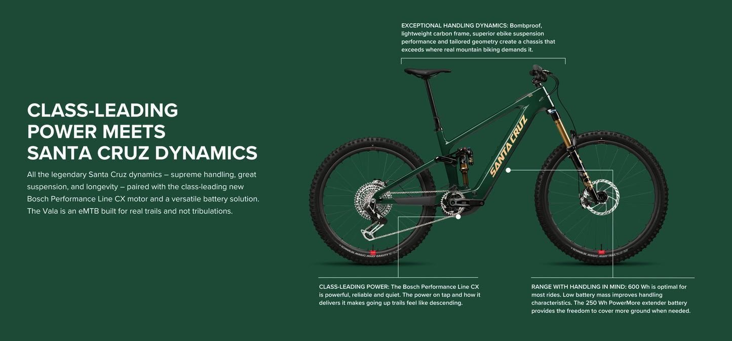 Santa Cruz Vala Carbon MX - R Kit - Midnight Green - 2025