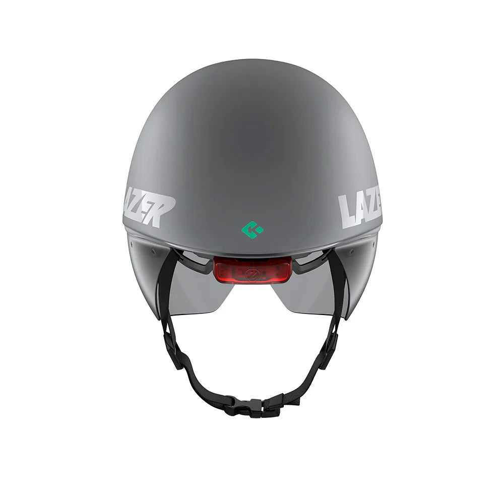 Lazer Volante Kineticore Tri/TT Helmet - White Silver