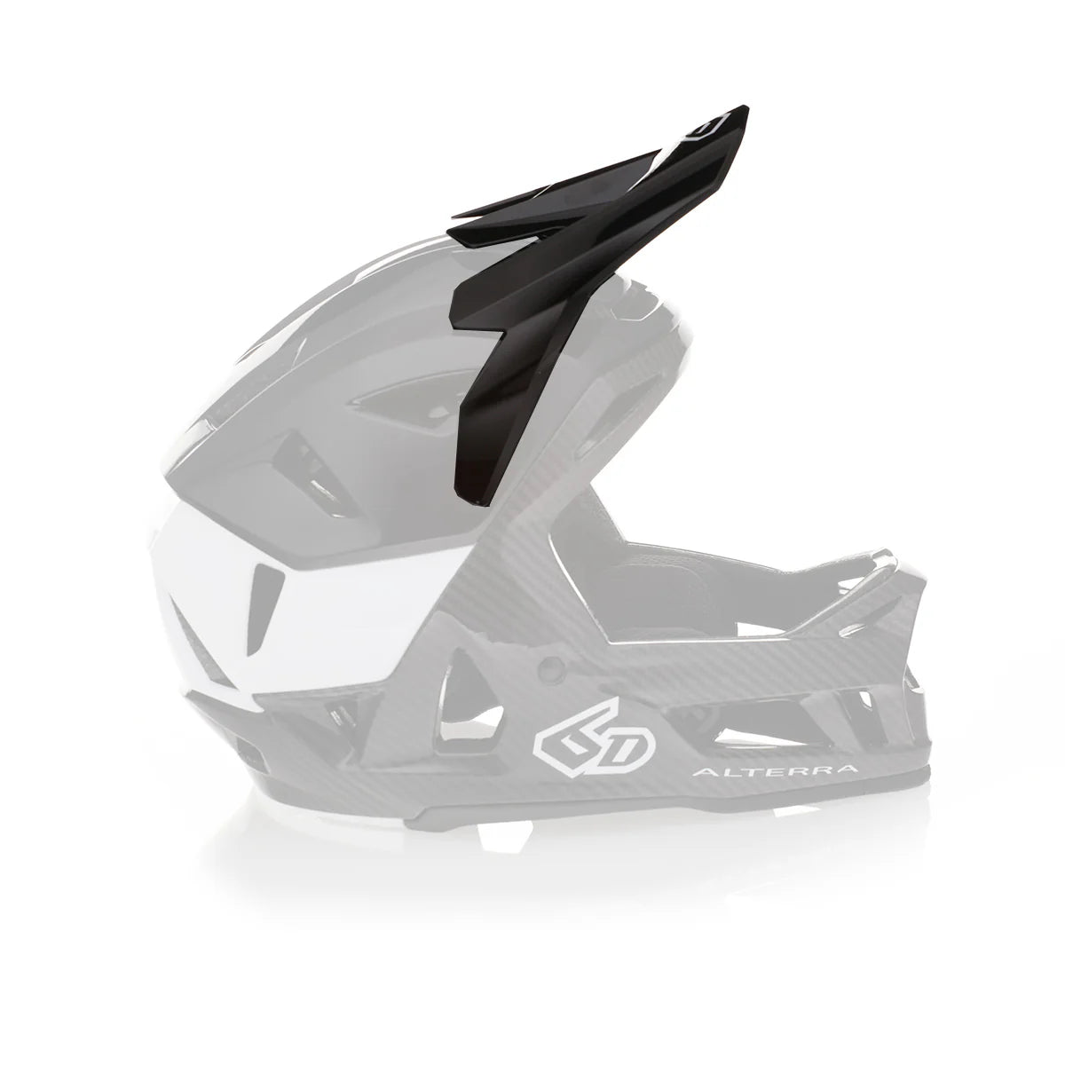 6D Helmets Alterra Replacement Visor - Gloss Black-White