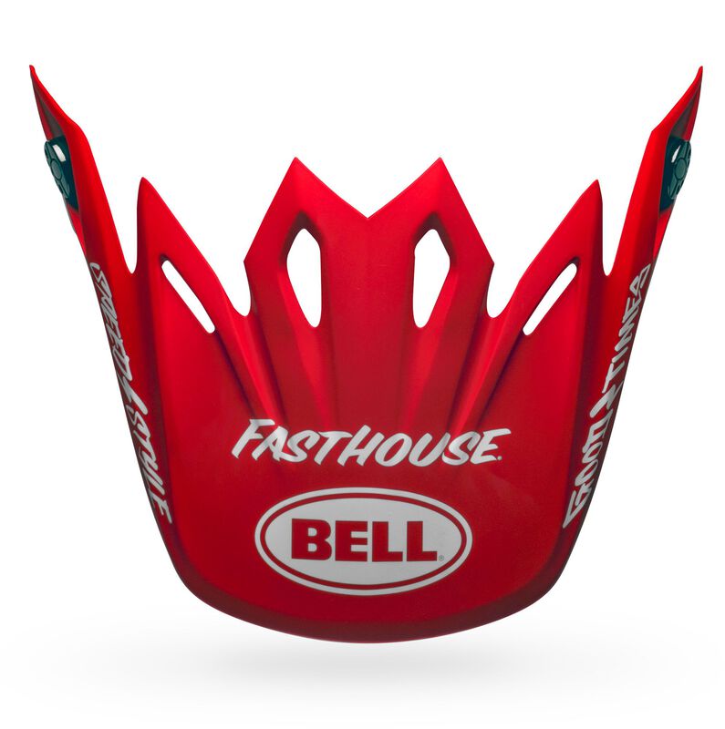 Bell Moto-9 Signia Replacement Visor - Fasthouse - Red-White