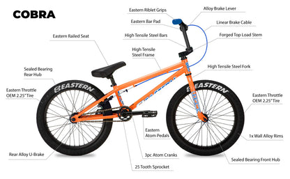 Eastern Cobra 20" BMX - Orange