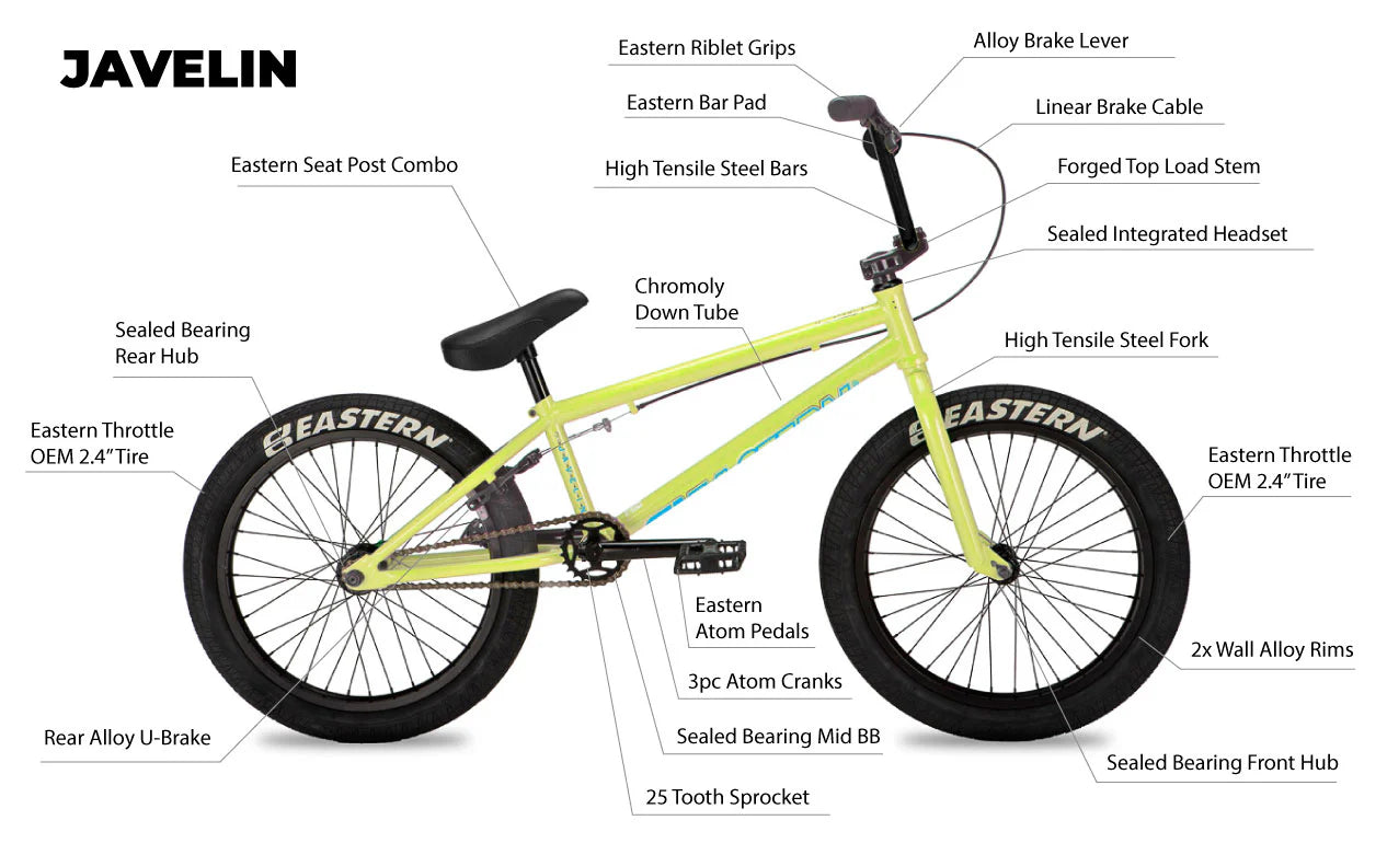 Eastern Javelin 20" BMX - Neon Yellow