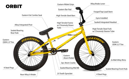 Eastern Orbit 20" BMX - Blue
