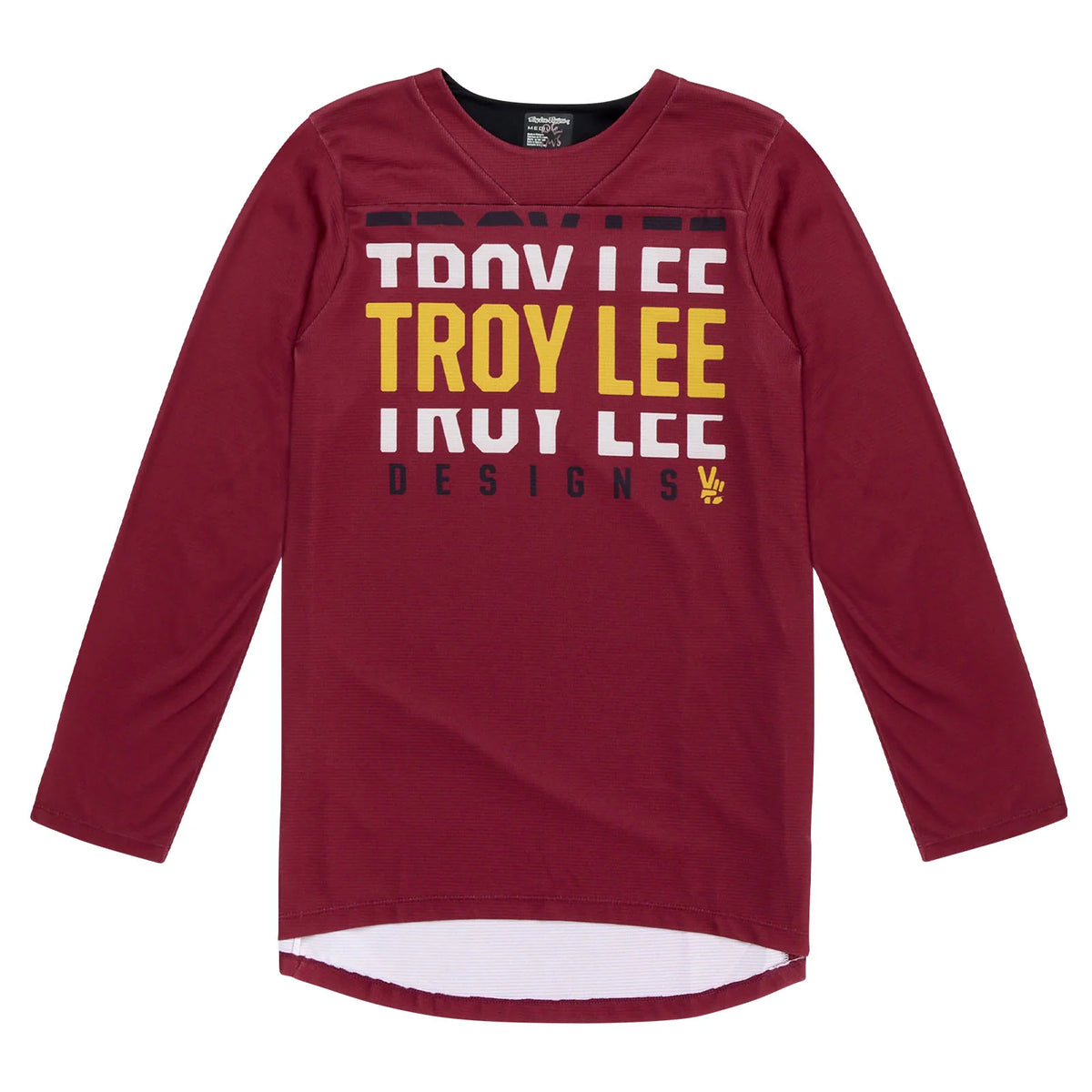 Troy Lee Designs Ruckus 3/4 Sleeve MTB Jersey - Spun - Oxblood