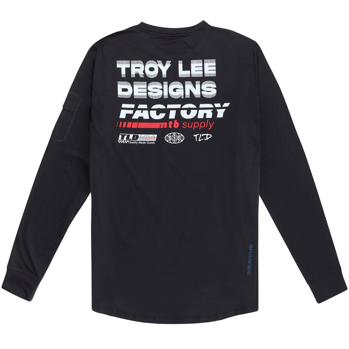 Troy Lee Designs Ruckus Long Sleeve Ride Tee - Factory - Carbon