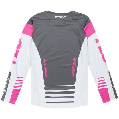 Troy Lee Designs Sprint Long Sleeve MTB Jersey - Fifty-50 - Chalk