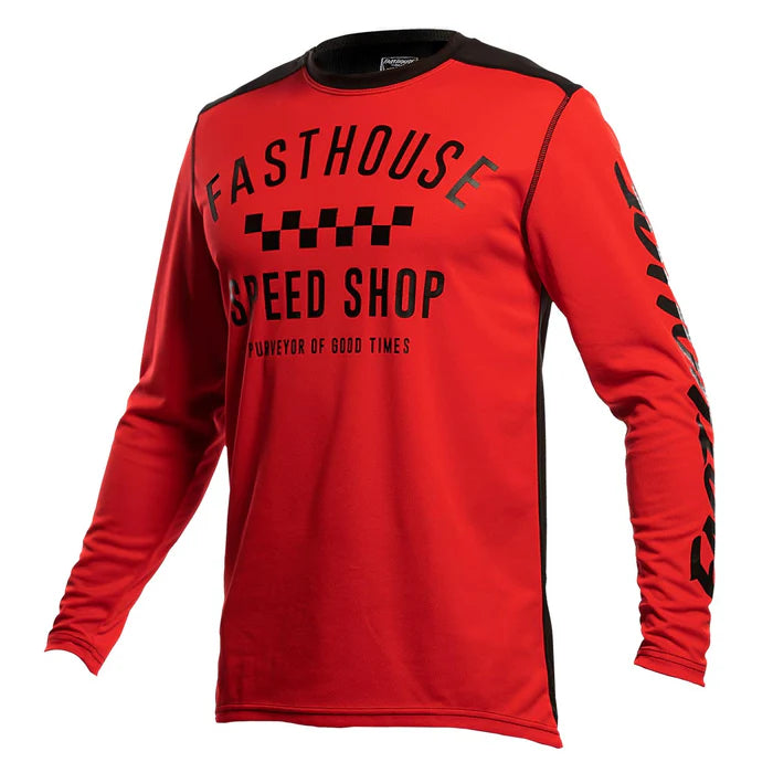 Fasthouse Carbon Jersey - Youth - Red-Black